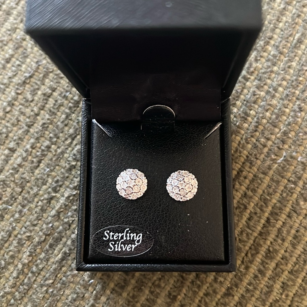 Bridge Diamond Earrings 1/10 CT SS